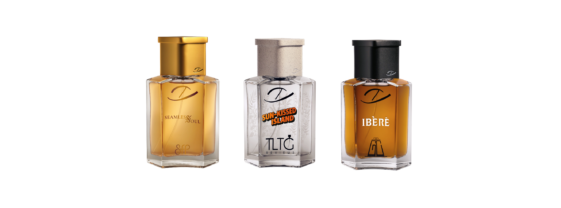 The 3 bottles from Zaharoff's Zed 3.0 Collection