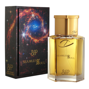 Seamless Soul perfume box and bottle